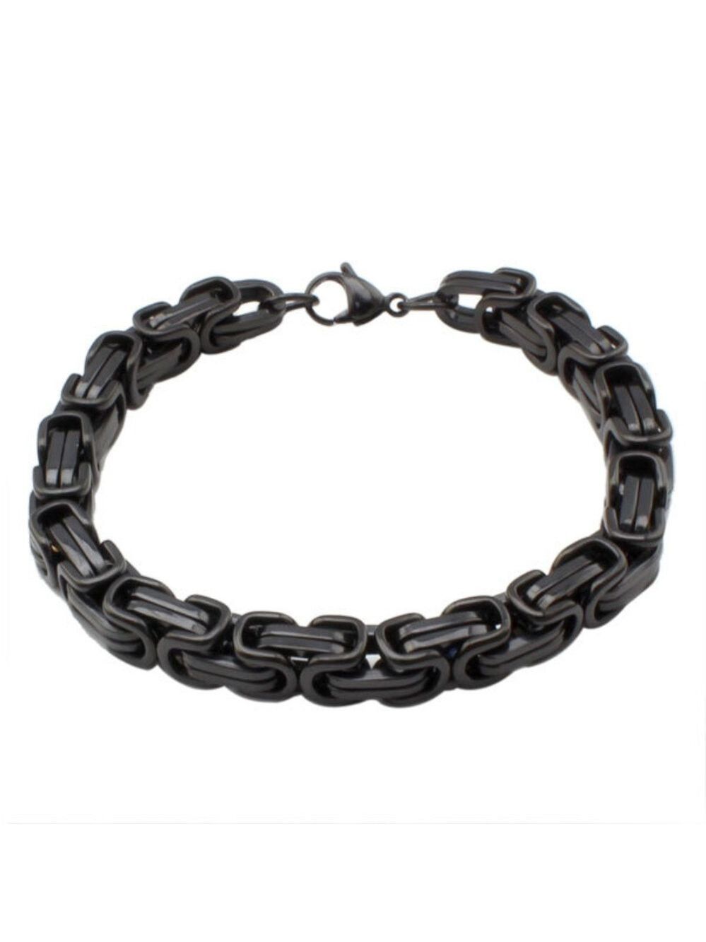 Stainless Steel 8.5" Byzantine  Men's Bracelet